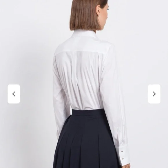 MaxMara Studio Doria Classic White Shirt NWT- size 16 - Picture 4 of 15